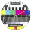Ρολόϊ Τοίχου Σήμα Τηλεόρασης  Nextime Testpage Dome 3162   Διάμετρος 35cm Ø  Ρολόγια